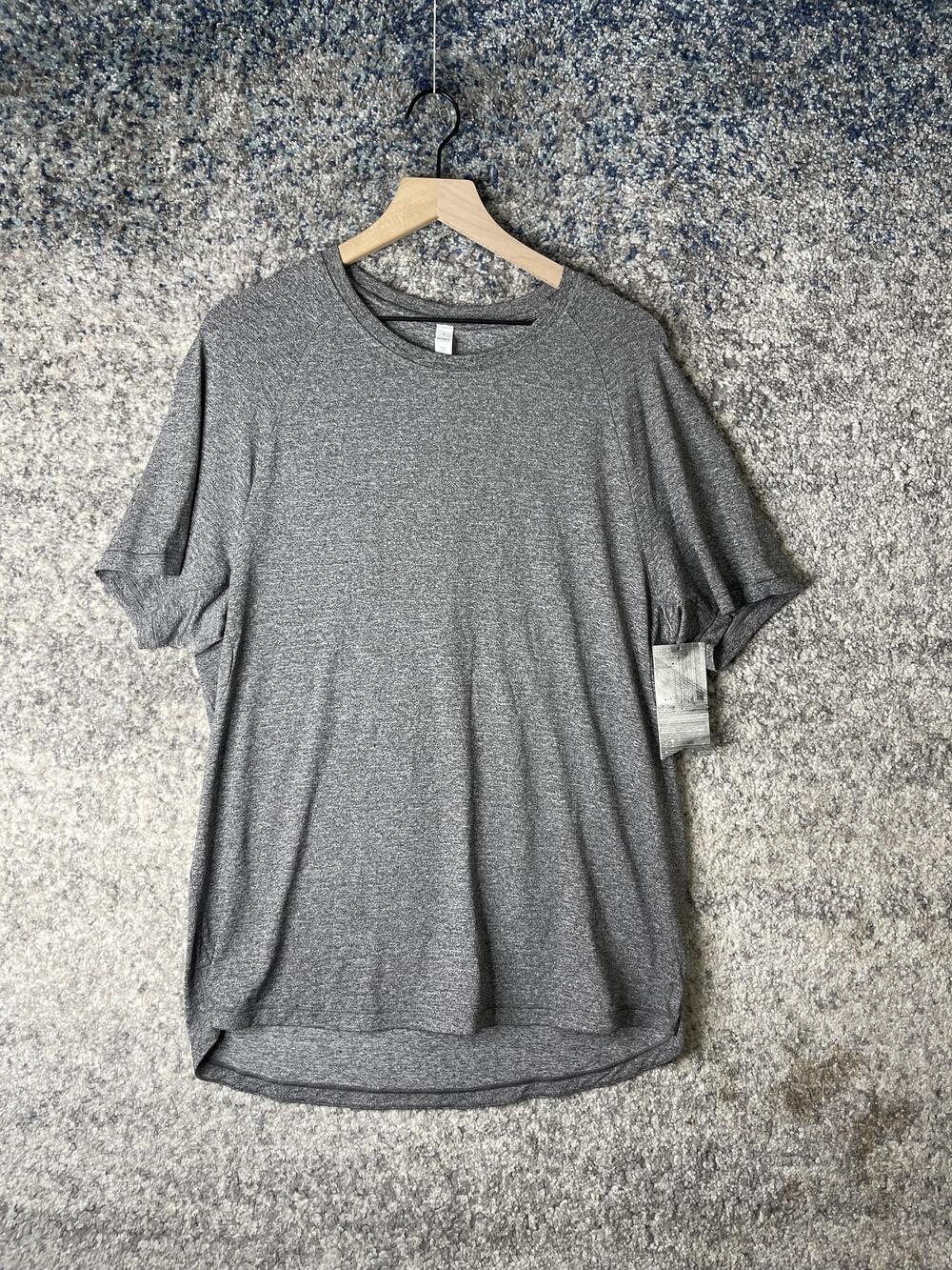 Stori Shirt Mens Large Gray Icon Tech SS Onyx Athletic Performance Stretch Tee